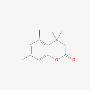 Chemical structure of 4,4,5,7-Tetramethylchroman-2-one