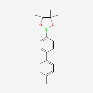 Chemical structure of 4,4,5,5-TetraMethyl-2-[4-(4-Methylphenyl)phenyl]-1,3,2-dioxaborolane