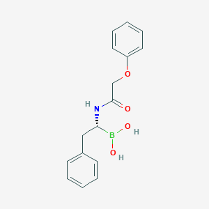 Chemical structure of 4,4,5,5-Tetramethyl-2-(5-nitronaphthalen-1-yl)-1,3,2-dioxaborolane
