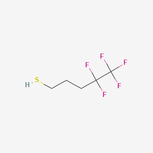 Chemical structure of 4,4,5,5,5-Pentafluoro-1-pentanethiol