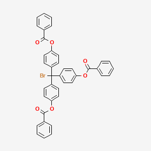 Chemical structure of (Bromomethanetriyl)tri(4,1-phenylene) tribenzoate