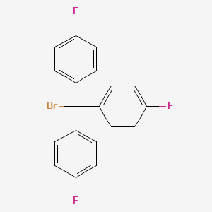 Chemical structure of 4,4',4''-Trifluorotrityl Bromide