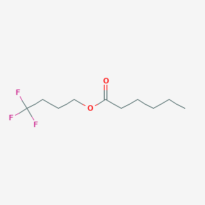 Chemical structure of 4,4,4-Trifluorobutyl Hexanoate