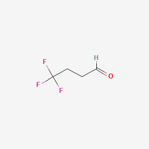 Chemical structure of 4,4,4-Trifluorobutanal