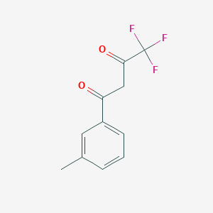 Chemical structure of 4,4,4-Trifluoro-1-(m-tolyl)butane-1,3-dione