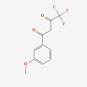 Chemical structure of 4,4,4-Trifluoro-1-(3-methoxyphenyl)butane-1,3-dione