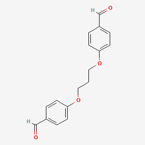 Chemical structure of 4,4'-(Propane-1,3-diylbis(oxy))dibenzaldehyde