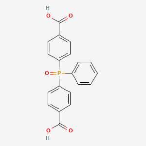Chemical structure of 4,4'-(Phenylphosphoryl)dibenzoic acid