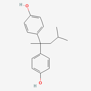 Chemical structure of 4,4'-(1,3-Dimethylbutylidene)diphenol
