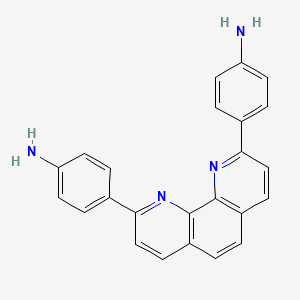 Chemical structure of 4,4'-(1,10-Phenanthroline-2,9-diyl)dianiline