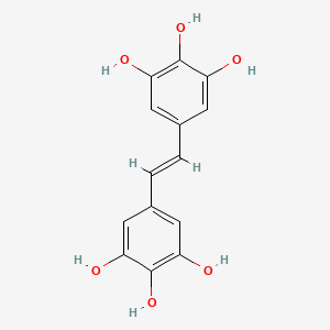 Chemical structure of 4,3',5'-Trihydroxyresveratrol