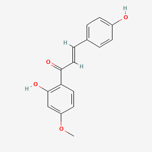 Chemical structure of 4,2'-Dihydroxy-4'-methoxychalcone