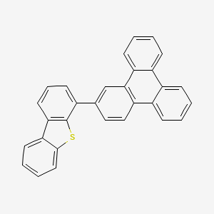 Chemical structure of 4-(2-Triphenylenyl)dibenzothiophene