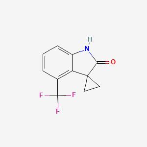 Chemical structure of 4'-(TRIFLUOROMETHYL)SPIRO[CYCLOPROPANE-1,3'-INDOLIN]-2'-ONE