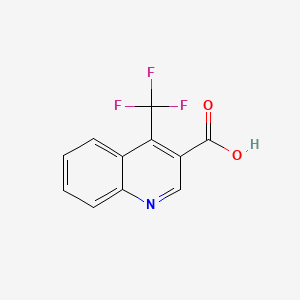 Chemical structure of 4-(Trifluoromethyl)quinoline-3-carboxylic acid
