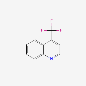Chemical structure of 4-(Trifluoromethyl)quinoline