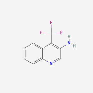 Chemical structure of 4-(trifluoromethyl)quinolin-3-amine