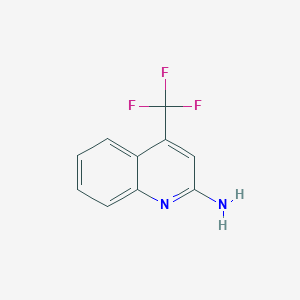 Chemical structure of 4-(Trifluoromethyl)quinolin-2-amine