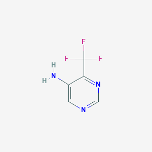 Chemical structure of 4-(Trifluoromethyl)pyrimidin-5-amine