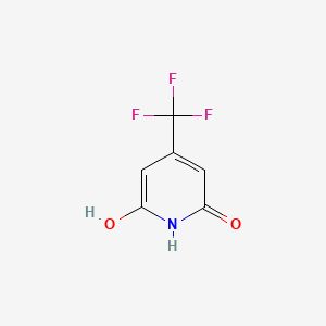 Chemical structure of 4-(Trifluoromethyl)pyridine-2,6-diol
