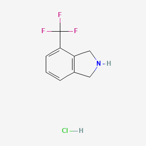 Chemical structure of 4-(Trifluoromethyl)isoindoline hydrochloride
