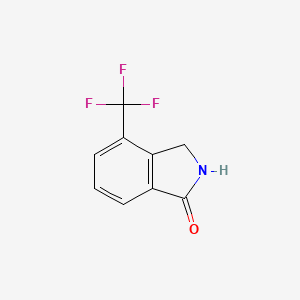 Chemical structure of 4-(Trifluoromethyl)isoindolin-1-one