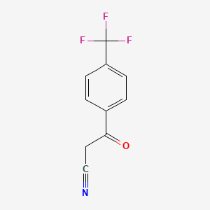 Chemical structure of 4-(Trifluoromethyl)benzoylacetonitrile