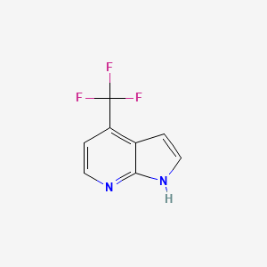 Chemical structure of 4-(trifluoroMethyl)-1H-pyrrolo[2,3-b]pyridine