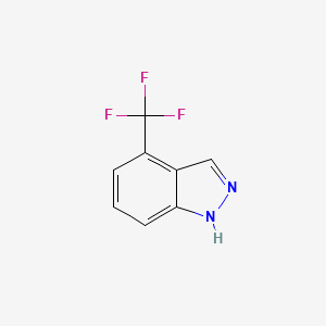 Chemical structure of 4-(Trifluoromethyl)-1H-indazole
