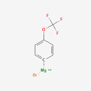 Chemical structure of 4-(Trifluoromethoxy)phenylmagnesium bromide solution