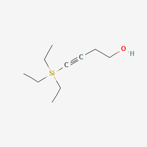 Chemical structure of 4-(Triethylsilyl)but-3-yn-1-ol