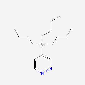 Chemical structure of 4-(Tributylstannyl)pyridazine
