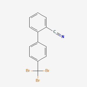 Chemical structure of 4'-(Tribromomethyl)-[1,1'-biphenyl]-2-carbonitrile
