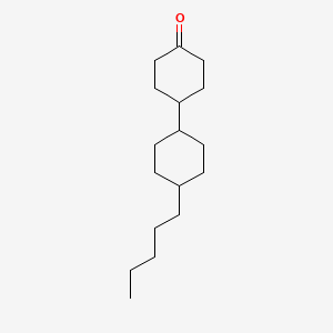 Chemical structure of 4-(trans-4-Pentylcyclohexyl)cyclohexanone