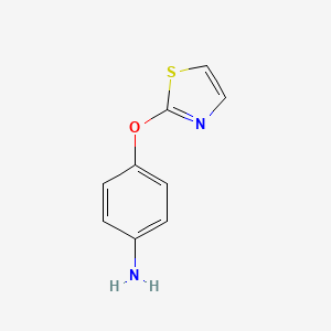 Chemical structure of 4-(Thiazol-2-yloxy)aniline