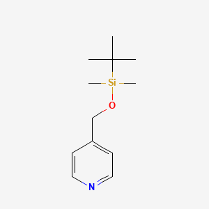 Chemical structure of 4-(tert-butyldimethylsiloxy)methyl pyridine