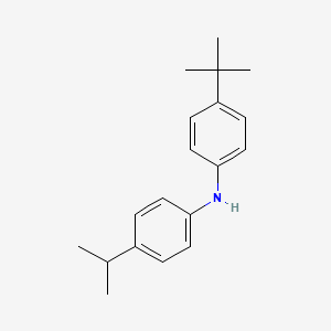 Chemical structure of 4-(tert-Butyl)-N-(4-isopropylphenyl)aniline