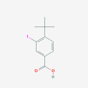 Chemical structure of 4-(tert-Butyl)-3-iodobenzoic acid