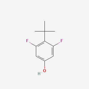 Chemical structure of 4-(tert-Butyl)-3,5-difluorophenol