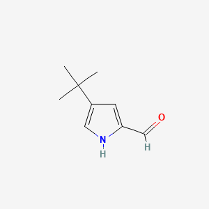 Chemical structure of 4-(tert-Butyl)-1H-pyrrole-2-carbaldehyde