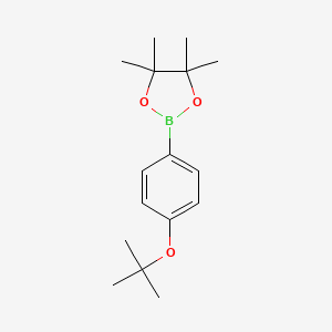 Chemical structure of 4-(tert-Butoxy)phenylboronic Acid Pinacol Ester