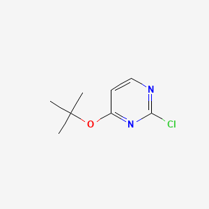 Chemical structure of 4-(tert-Butoxy)-2-chloropyrimidine