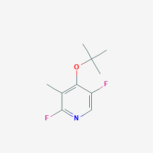 Chemical structure of 4-(tert-Butoxy)-2,5-difluoro-3-methylpyridine