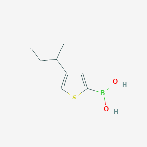 Chemical structure of 4-(sec-Butyl)thiophene-2-boronic acid