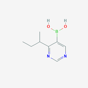 Chemical structure of 4-(sec-Butyl)pyrimidine-5-boronic acid