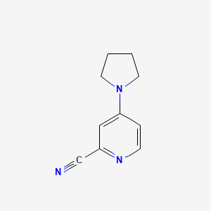 Chemical structure of 4-(Pyrrolidin-1-yl)picolinonitrile