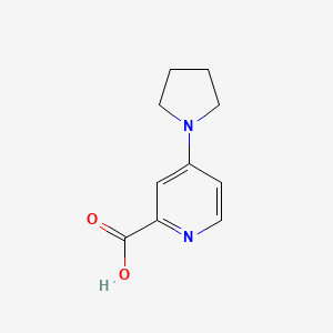 Chemical structure of 4-(Pyrrolidin-1-yl)picolinic acid