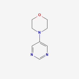 Chemical structure of 4-(Pyrimidin-5-yl)morpholine