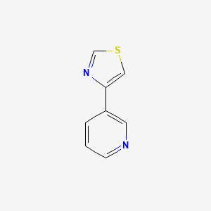 Chemical structure of 4-(Pyridin-3-yl)thiazole
