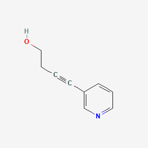 Chemical structure of 4-(Pyridin-3-yl)but-3-yn-1-ol